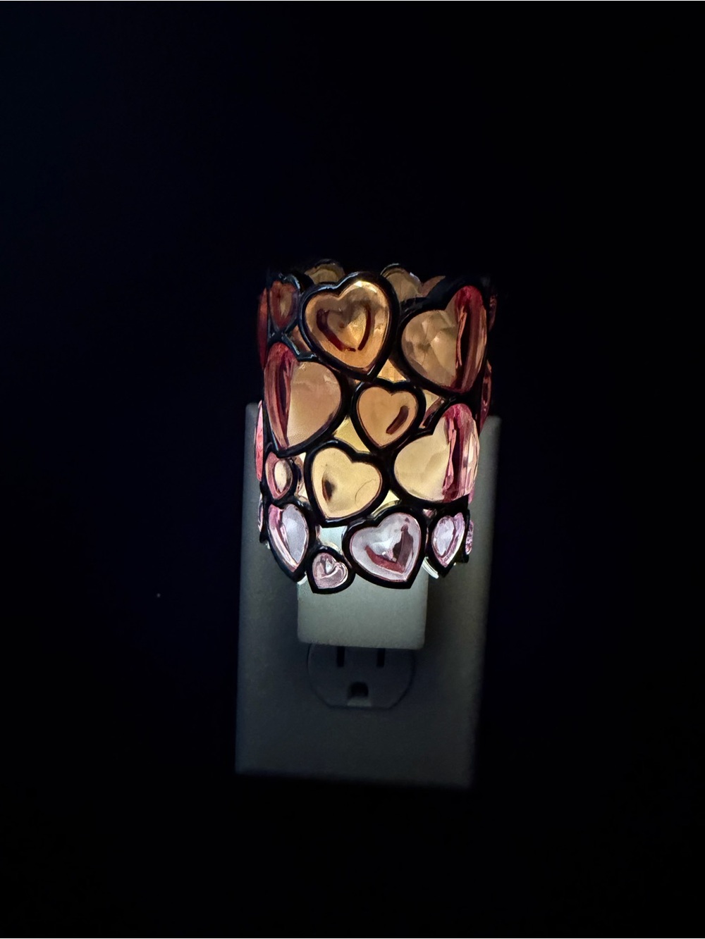 Bath & Body Works Heart Mosaic Nightlight - Pink, Gold